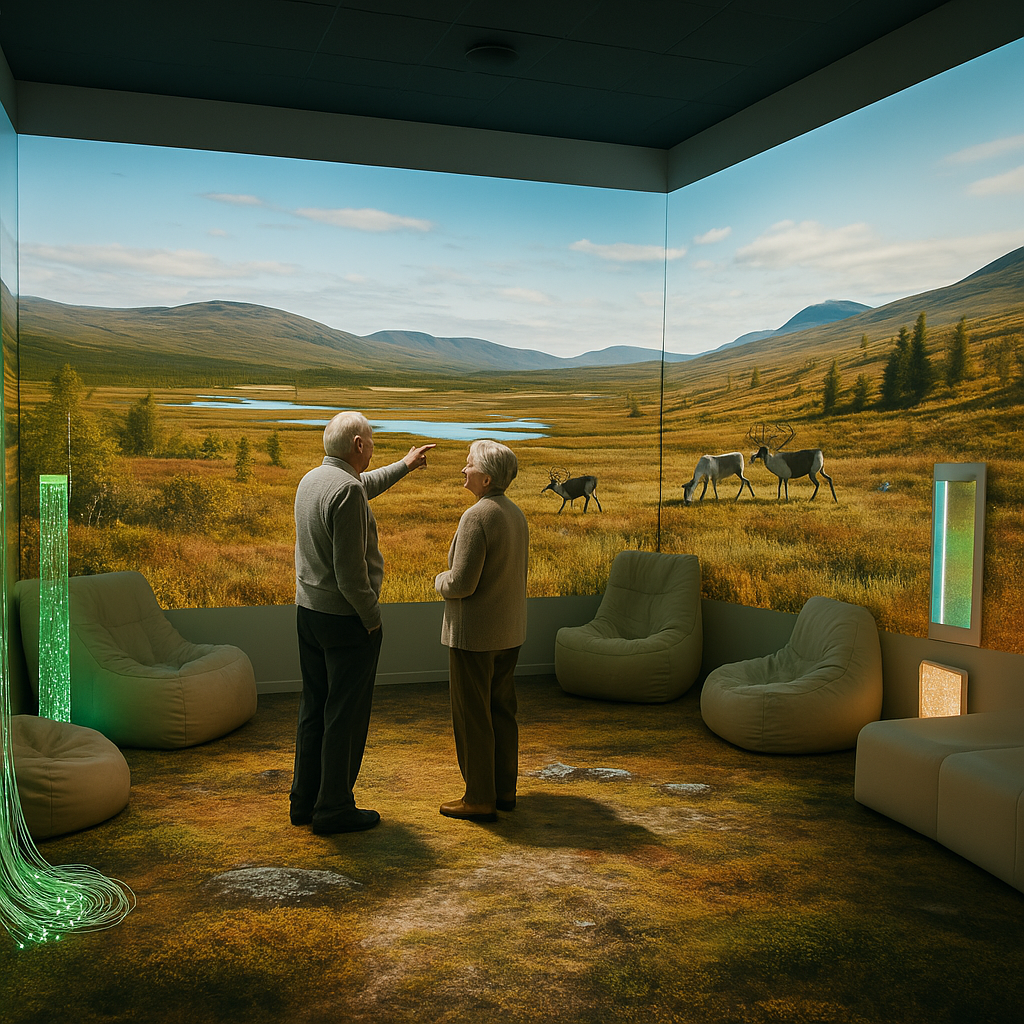 Immersive Lapland landscape sensory room